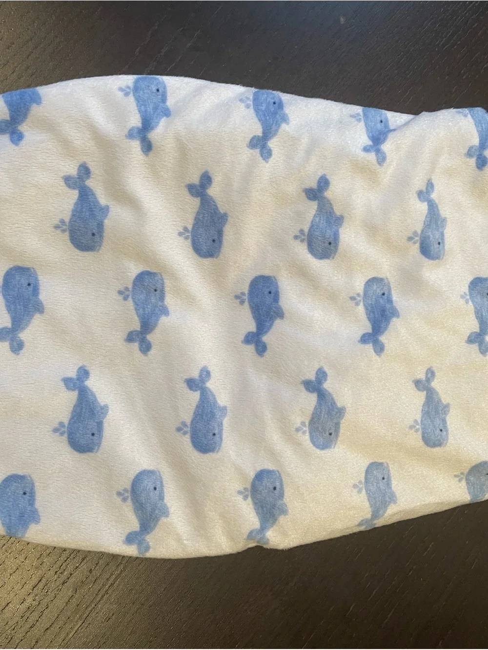 Blue Whale-Print Diaper Cover Swaddle